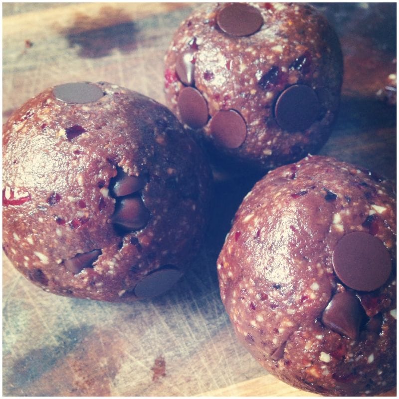 Choc-Berry + Orange Bliss Balls